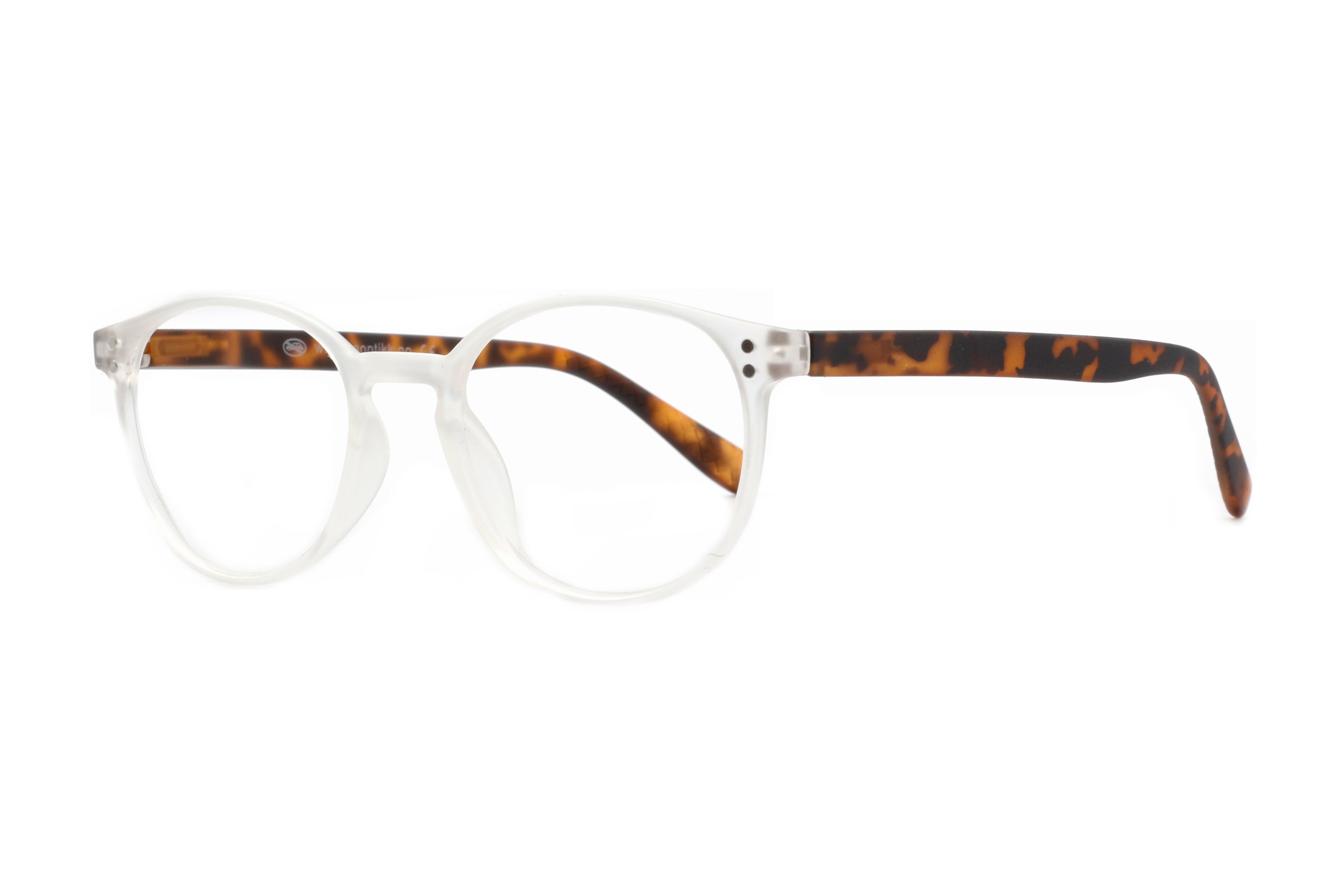 0211 Reading Glasses – Frosted Clear & Tortoiseshell