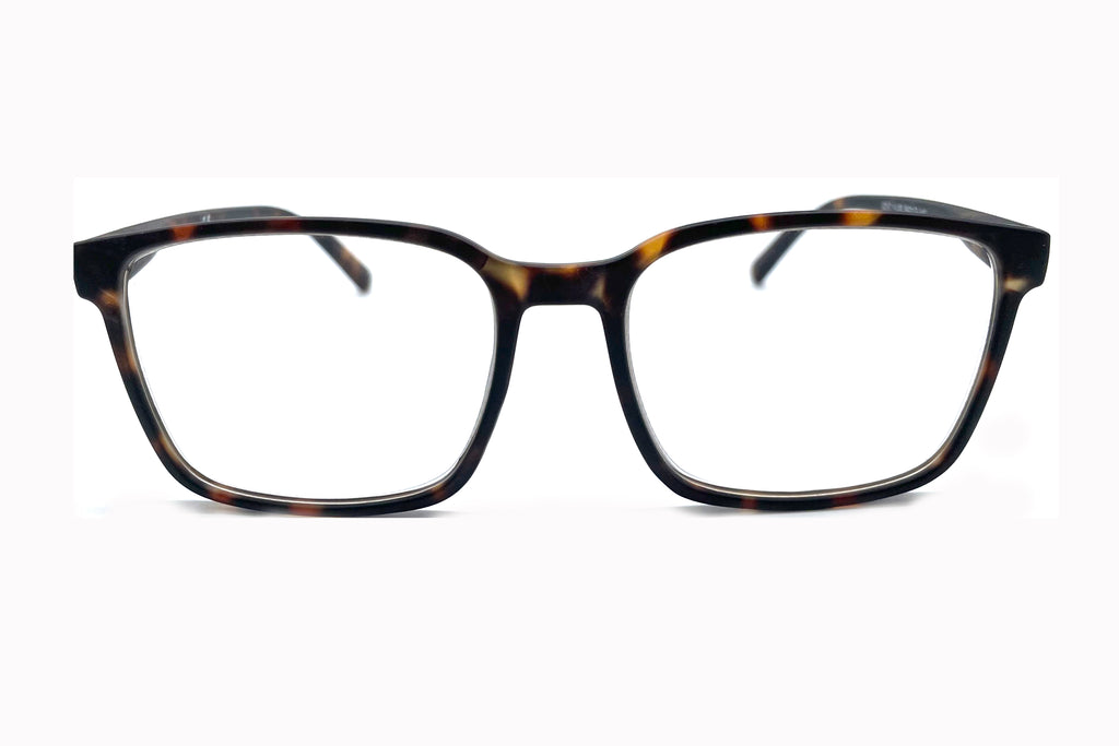 0217 Lesebrille – Mørk Skilpaddemønster