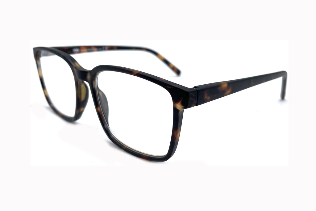 0217 Lesebrille – Mørk Skilpaddemønster