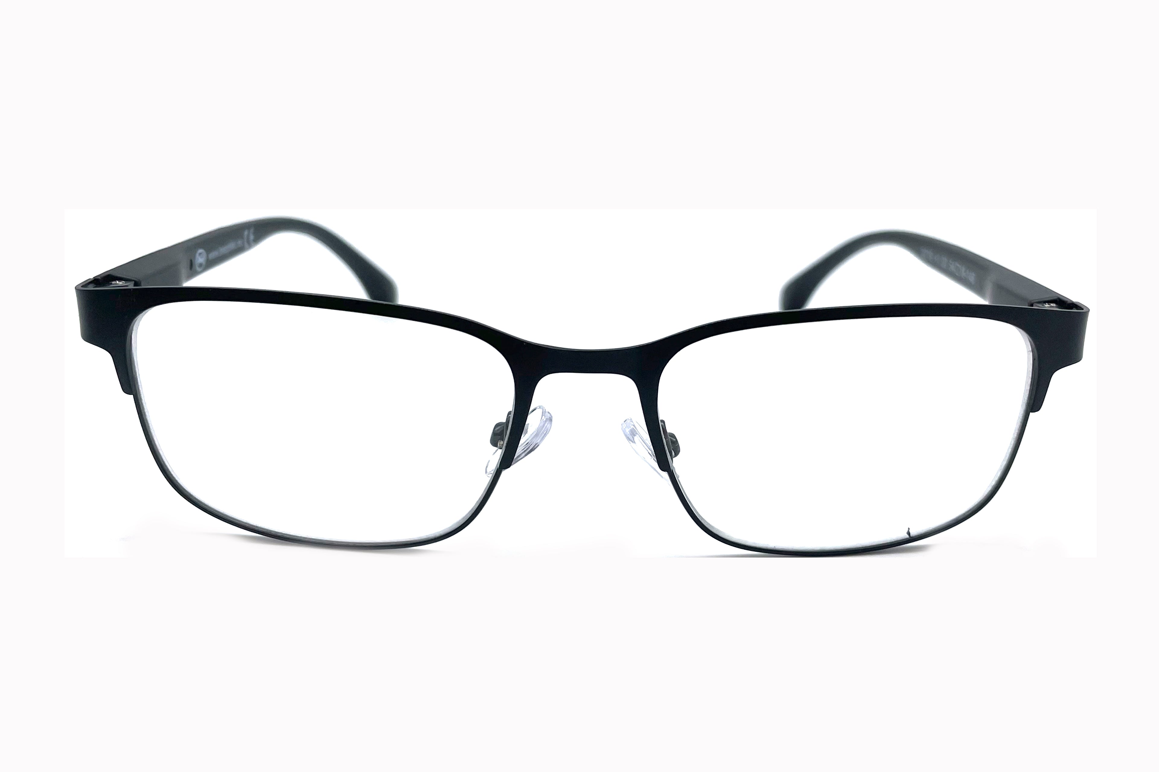 0219 Reading Glasses – Slim Black Metal Frame