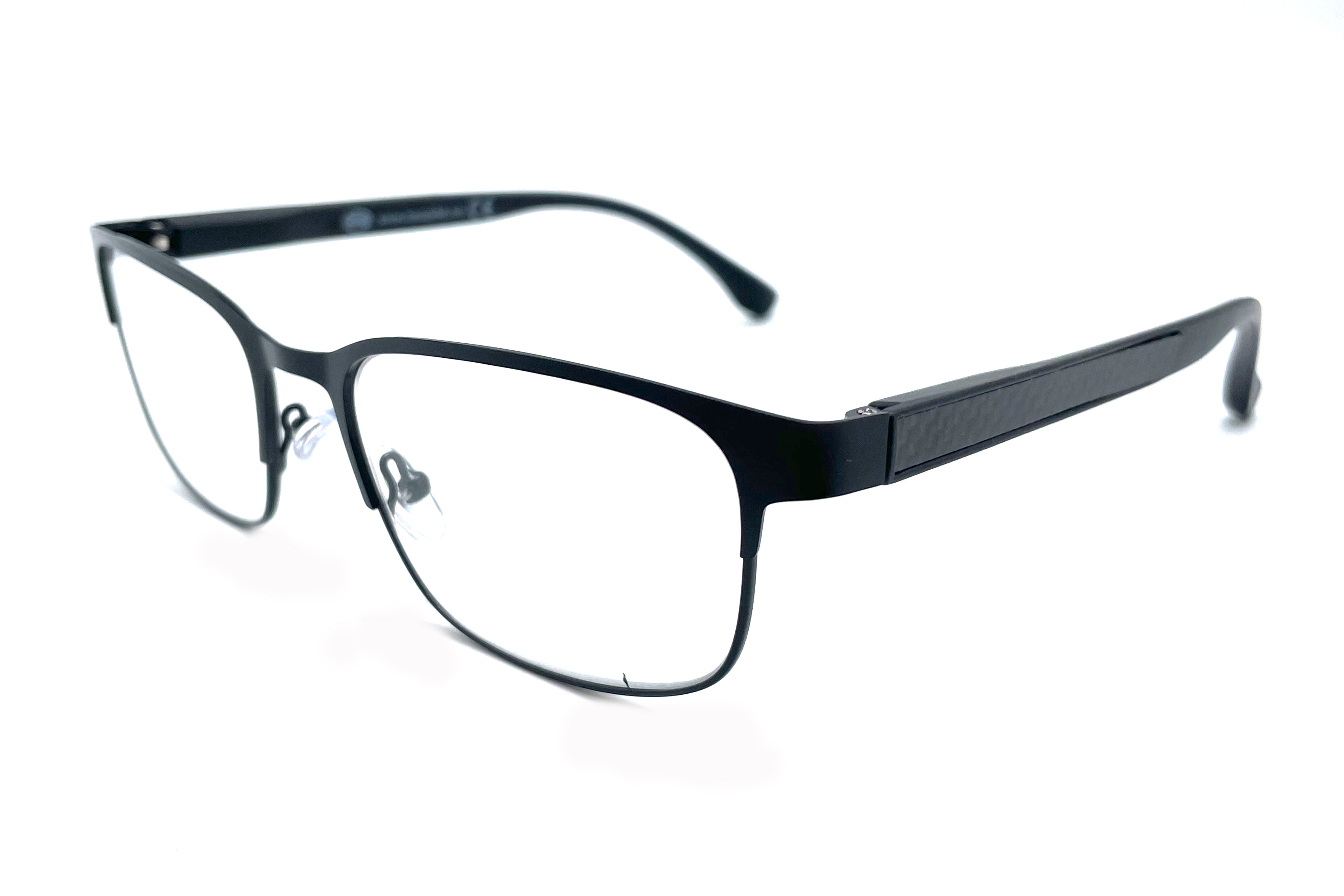 0219 Reading Glasses – Slim Black Metal Frame