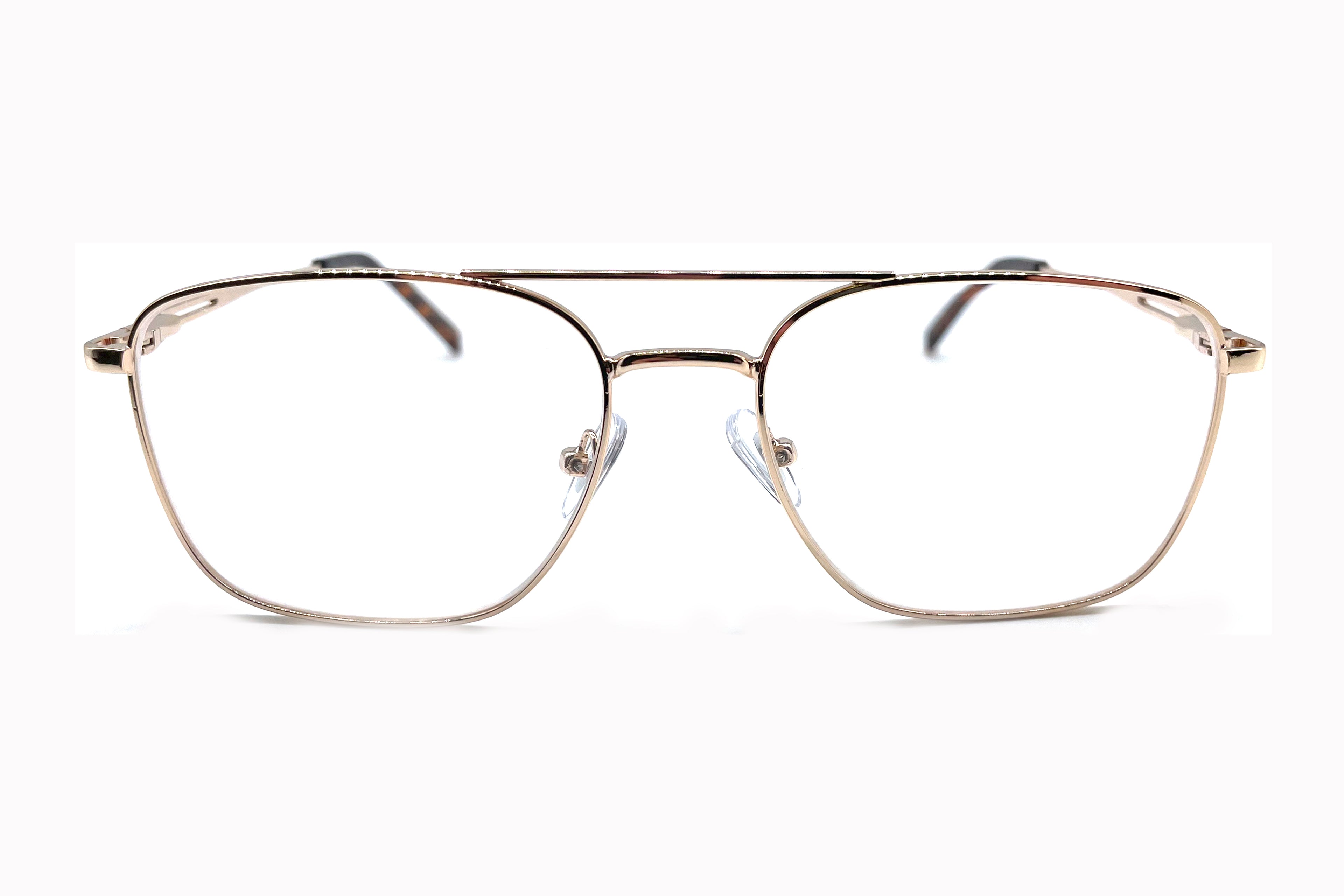 0220 Reading Glasses – Gold Aviator Frame