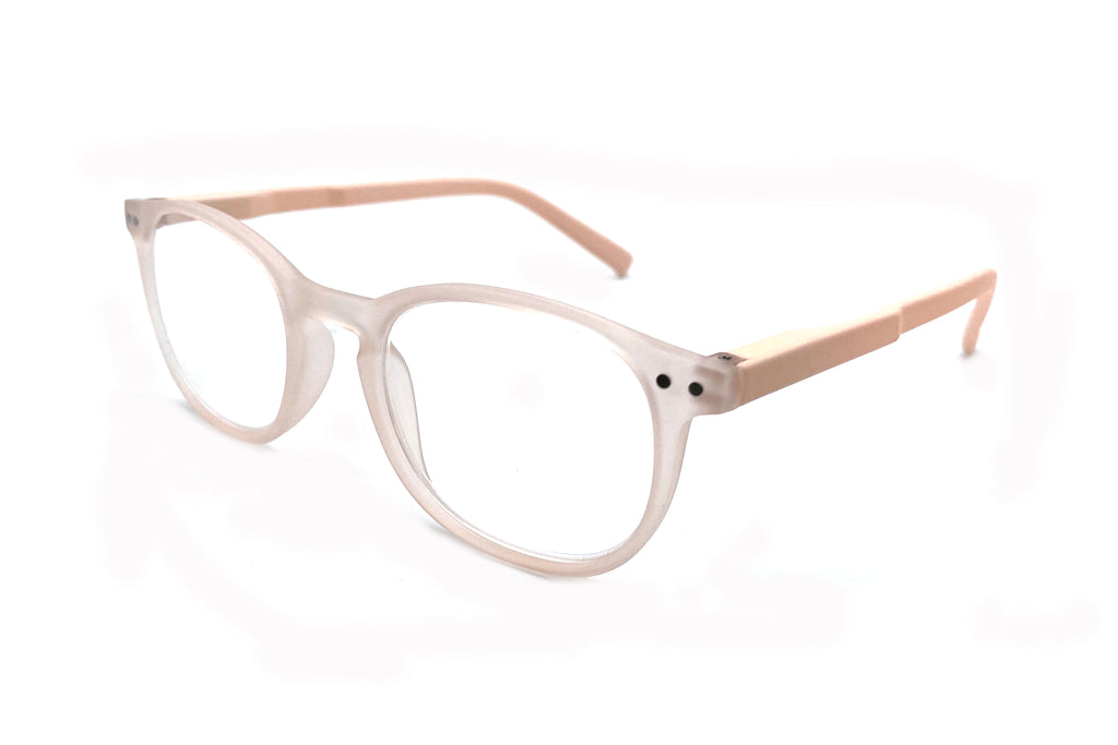 0221 Reading Glasses – Frosted Pink Frame