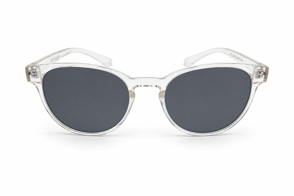 See Clear 66009 Kids Polarized Sunglasses – Clear Frame / Grey Polarized Lenses