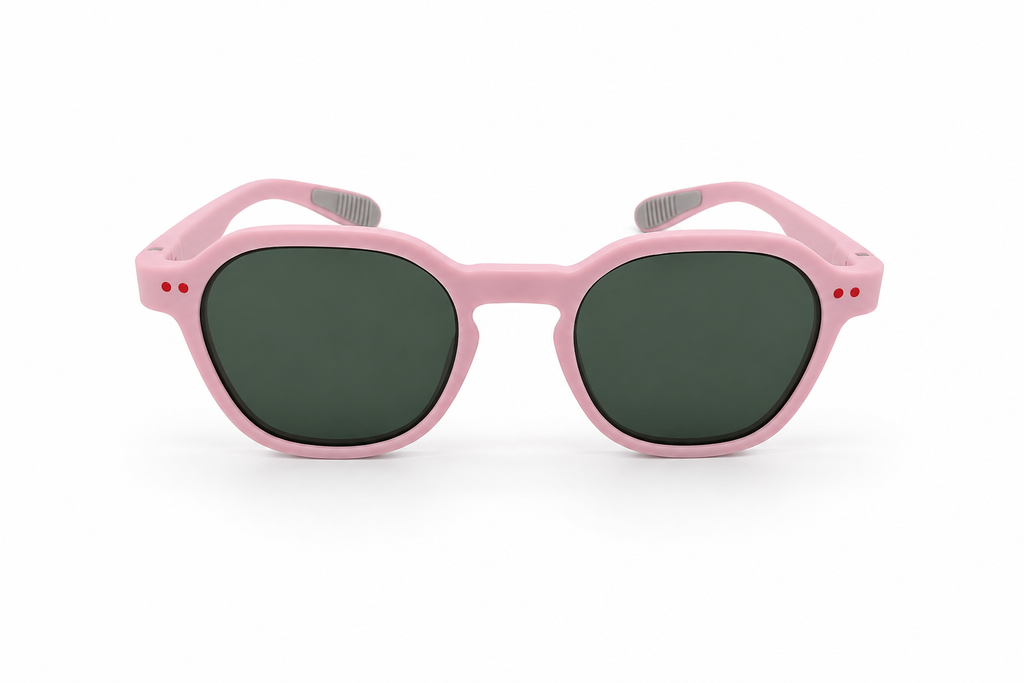 Kids Polarized Sunglasses 66014 – Pink Frame / Green Polarized Lenses
