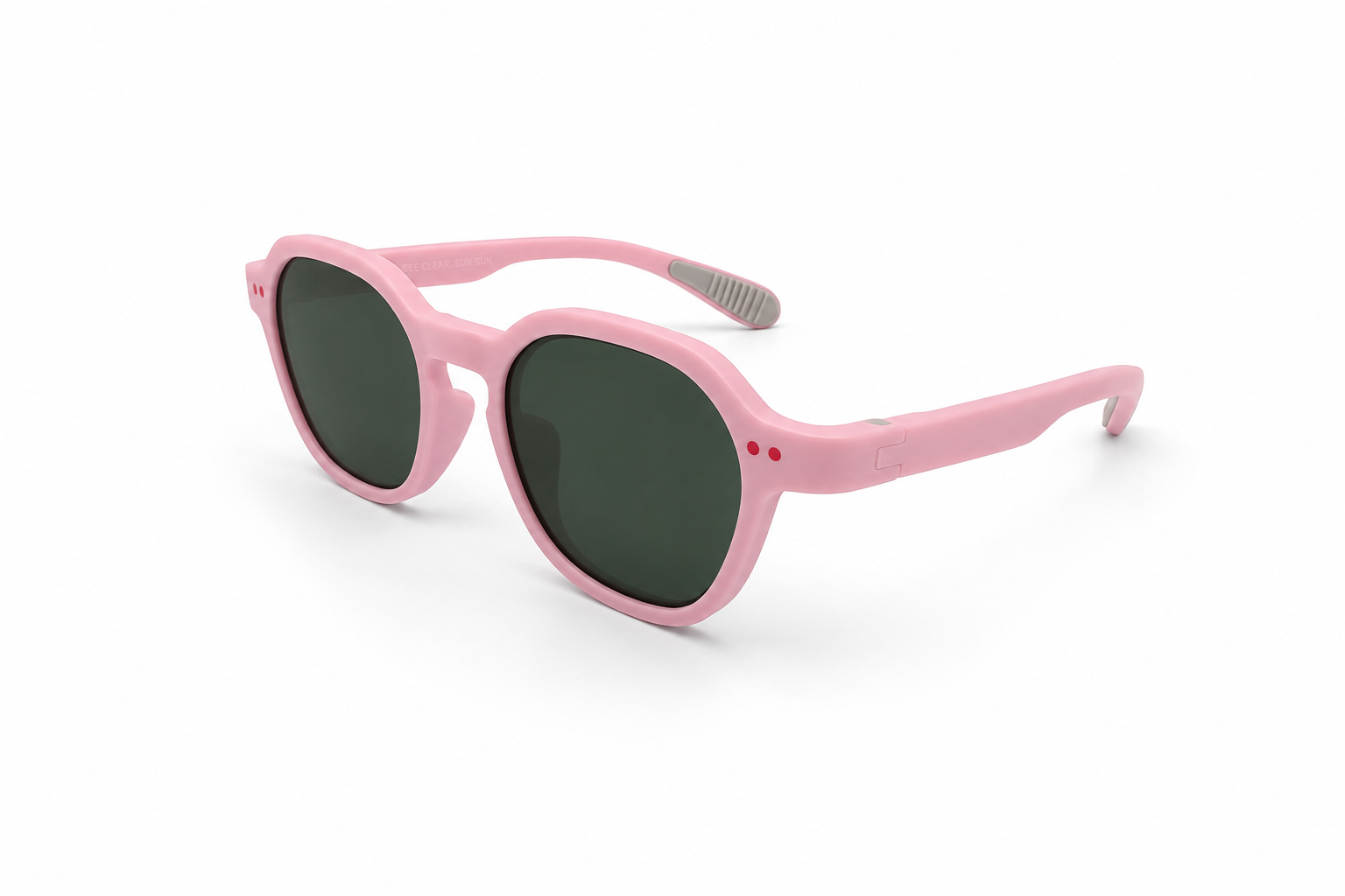 Kids Polarized Sunglasses 66014 – Pink Frame / Green Polarized Lenses